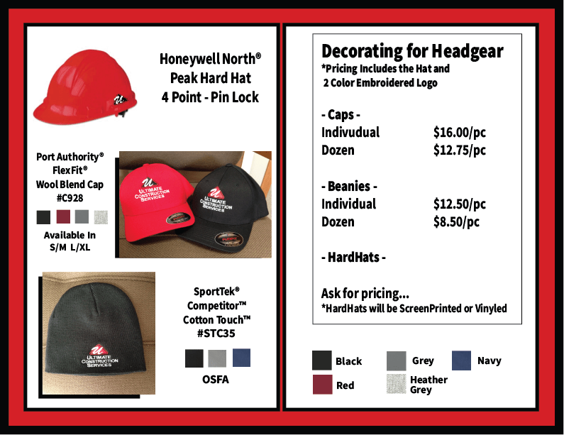 UCS Headgear Page