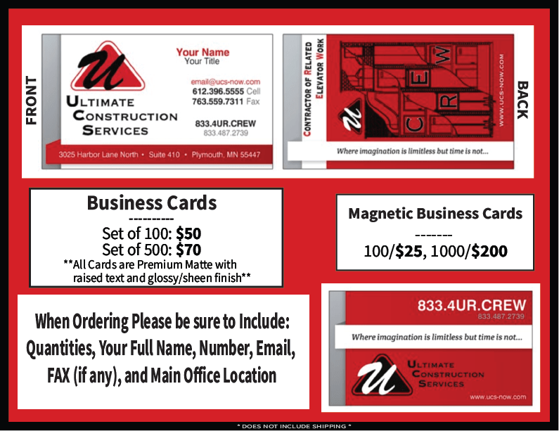 UCS bizcards